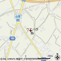 静岡県富士宮市山宮261周辺の地図