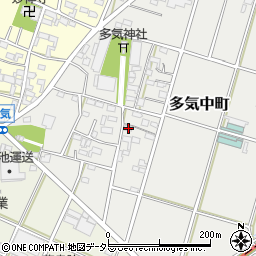 愛知県小牧市多気中町302周辺の地図