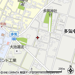 愛知県小牧市多気中町257周辺の地図