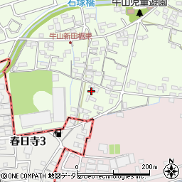 愛知県春日井市牛山町2450周辺の地図
