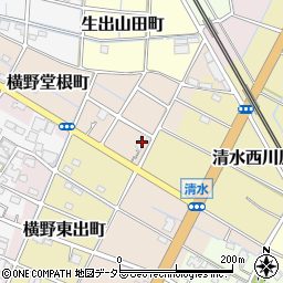 愛知県稲沢市横野堂根町54周辺の地図