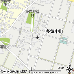愛知県小牧市多気中町306周辺の地図
