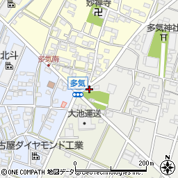 愛知県小牧市多気中町231周辺の地図