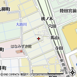 愛知県稲沢市陸田馬山町周辺の地図
