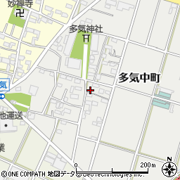 愛知県小牧市多気中町307周辺の地図