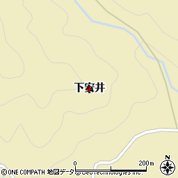 鳥取県江府町（日野郡）下安井周辺の地図