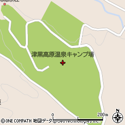 津黒高原キャンプ場周辺の地図