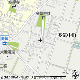 愛知県小牧市多気中町251周辺の地図