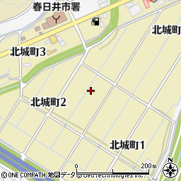 愛知県春日井市北城町周辺の地図