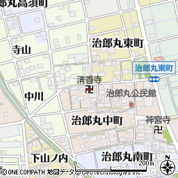 清香寺周辺の地図