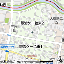 愛知県北名古屋市鍜治ケ一色東周辺の地図