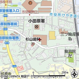 小田原合同庁舎周辺の地図