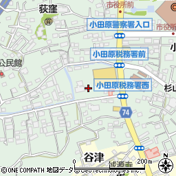 神奈川県小田原市荻窪455周辺の地図