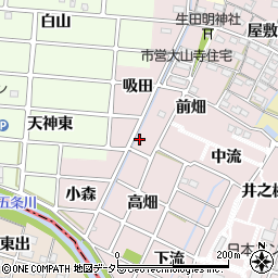 愛知県岩倉市大山寺町周辺の地図