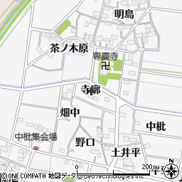 愛知県稲沢市祖父江町山崎寺廓周辺の地図