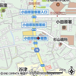 神奈川県小田原市荻窪445周辺の地図