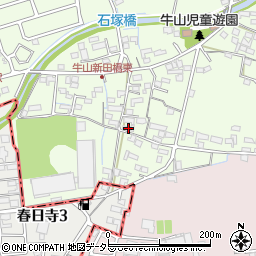 愛知県春日井市牛山町2451周辺の地図