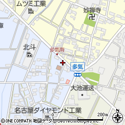 愛知県小牧市多気西町133周辺の地図