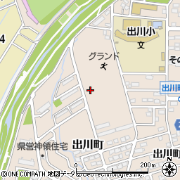 愛知県春日井市出川町周辺の地図