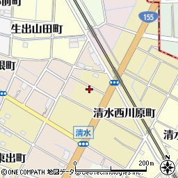 愛知県稲沢市清水西川原町139-2周辺の地図