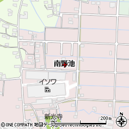 愛知県春日井市西屋町南野池周辺の地図