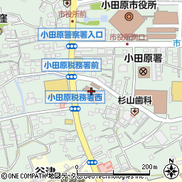 東京国税局　小田原税務署周辺の地図