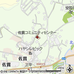 佐貫コミュニティセンター周辺の地図