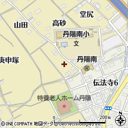 愛知県一宮市丹陽町九日市場新猫塚周辺の地図