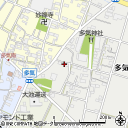 愛知県小牧市多気中町238周辺の地図