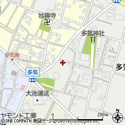 愛知県小牧市多気中町227周辺の地図
