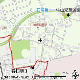 愛知県春日井市牛山町2397周辺の地図