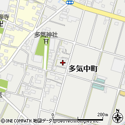愛知県小牧市多気中町326周辺の地図