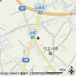 静岡県富士宮市山宮392周辺の地図