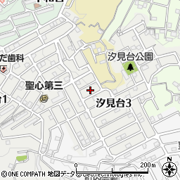 神奈川県横須賀市汐見台3丁目6周辺の地図