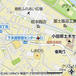 ウエインズトヨタ神奈川　小田原店周辺の地図