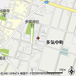 愛知県小牧市多気中町321周辺の地図