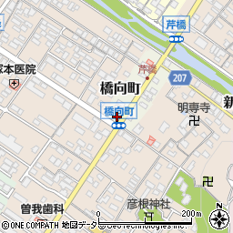 彦根文化新聞社周辺の地図