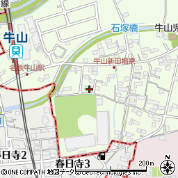 愛知県春日井市牛山町2422周辺の地図