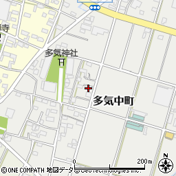 愛知県小牧市多気中町327周辺の地図