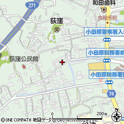 神奈川県小田原市荻窪504周辺の地図