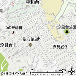 神奈川県横須賀市汐見台周辺の地図