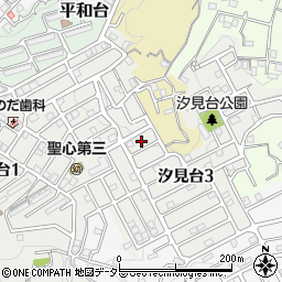 神奈川県横須賀市汐見台3丁目5周辺の地図