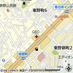 ゲオ　春日井インター店周辺の地図