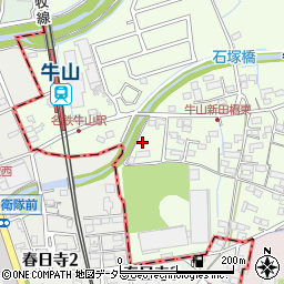 愛知県春日井市牛山町2420周辺の地図