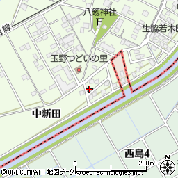 愛知県一宮市玉野中新田1-12周辺の地図