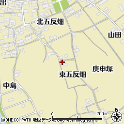 愛知県一宮市丹陽町九日市場東五反畑周辺の地図