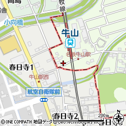 愛知県春日井市牛山町953周辺の地図
