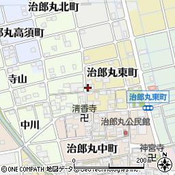 愛知県稲沢市治郎丸東町周辺の地図