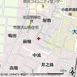 愛知県岩倉市大山寺町前畑5周辺の地図