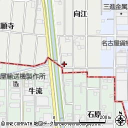 愛知県小牧市藤島町向江105周辺の地図